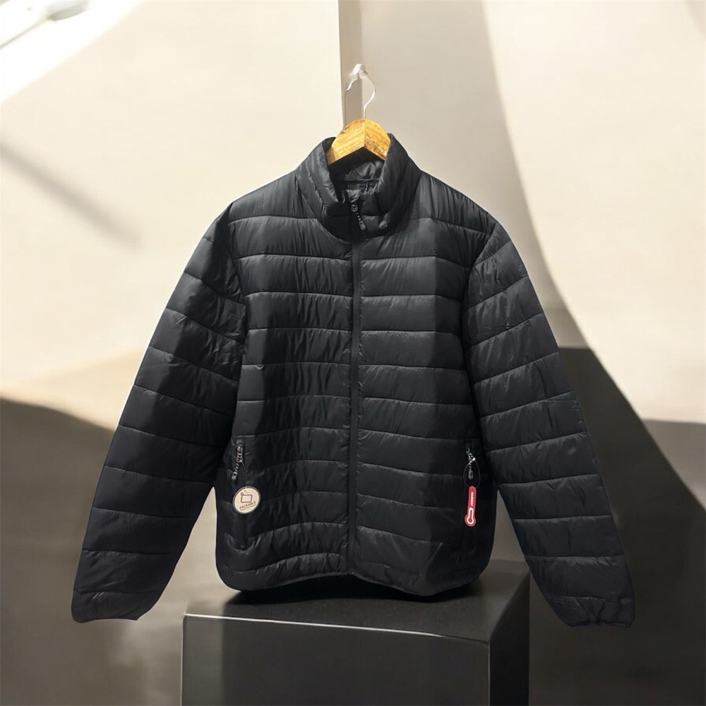 Swiss Tech men’s Black Puffer Jacket XL NWT